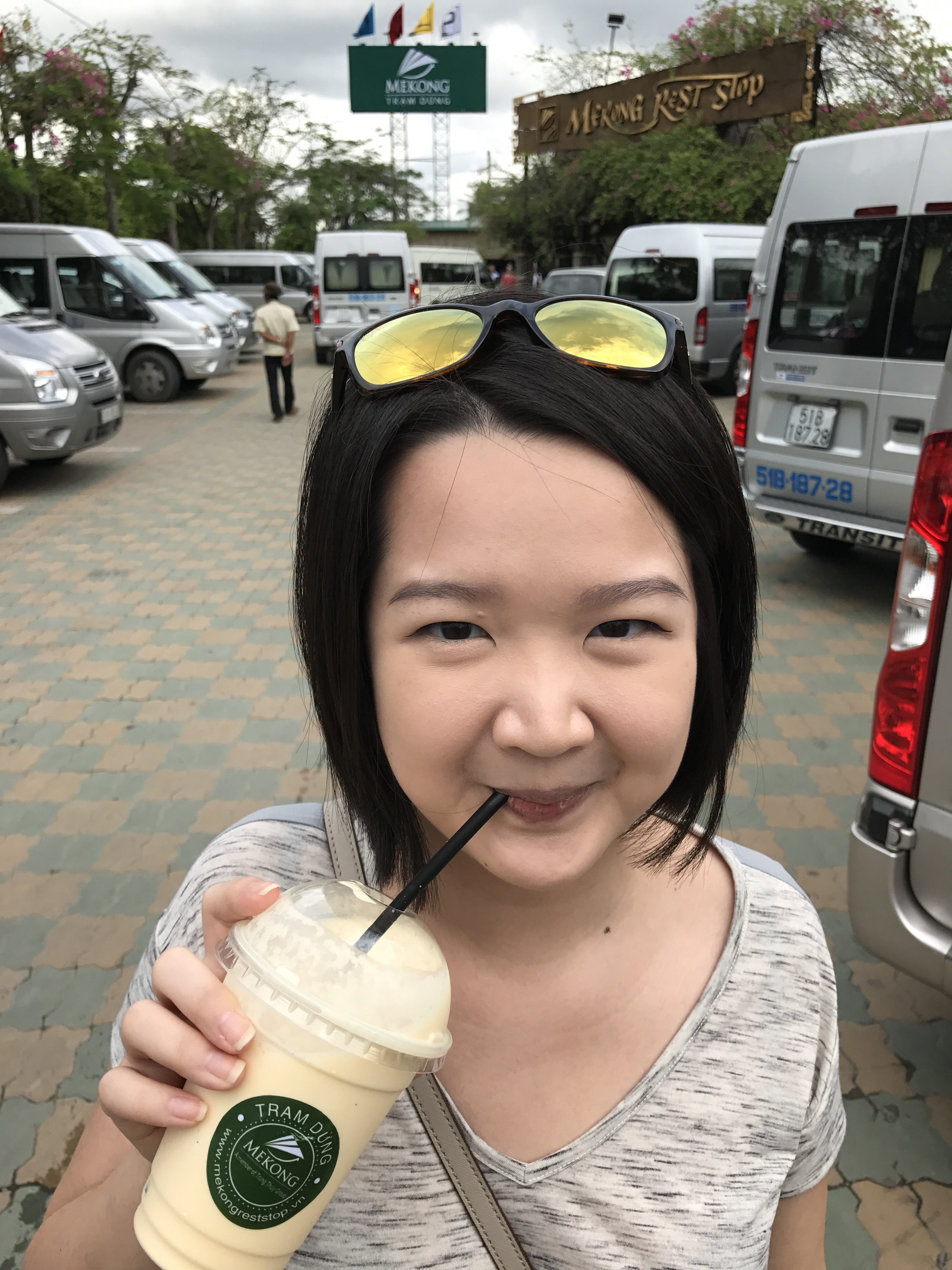 Tutor Yuet Ling on a Mekong Delta tour in southern Vietnam.