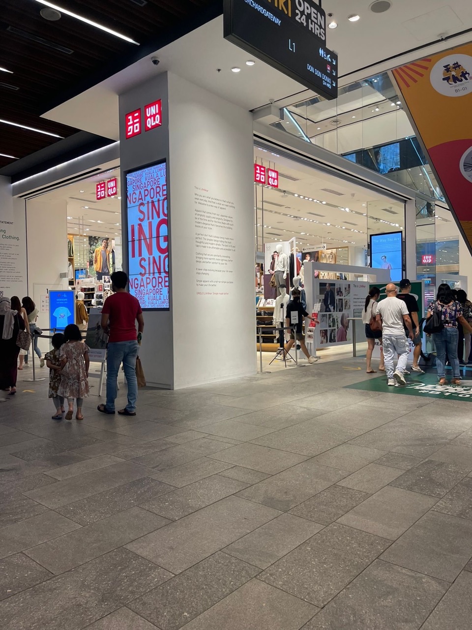 Shopping activity at 313 Orchard in Singapore.