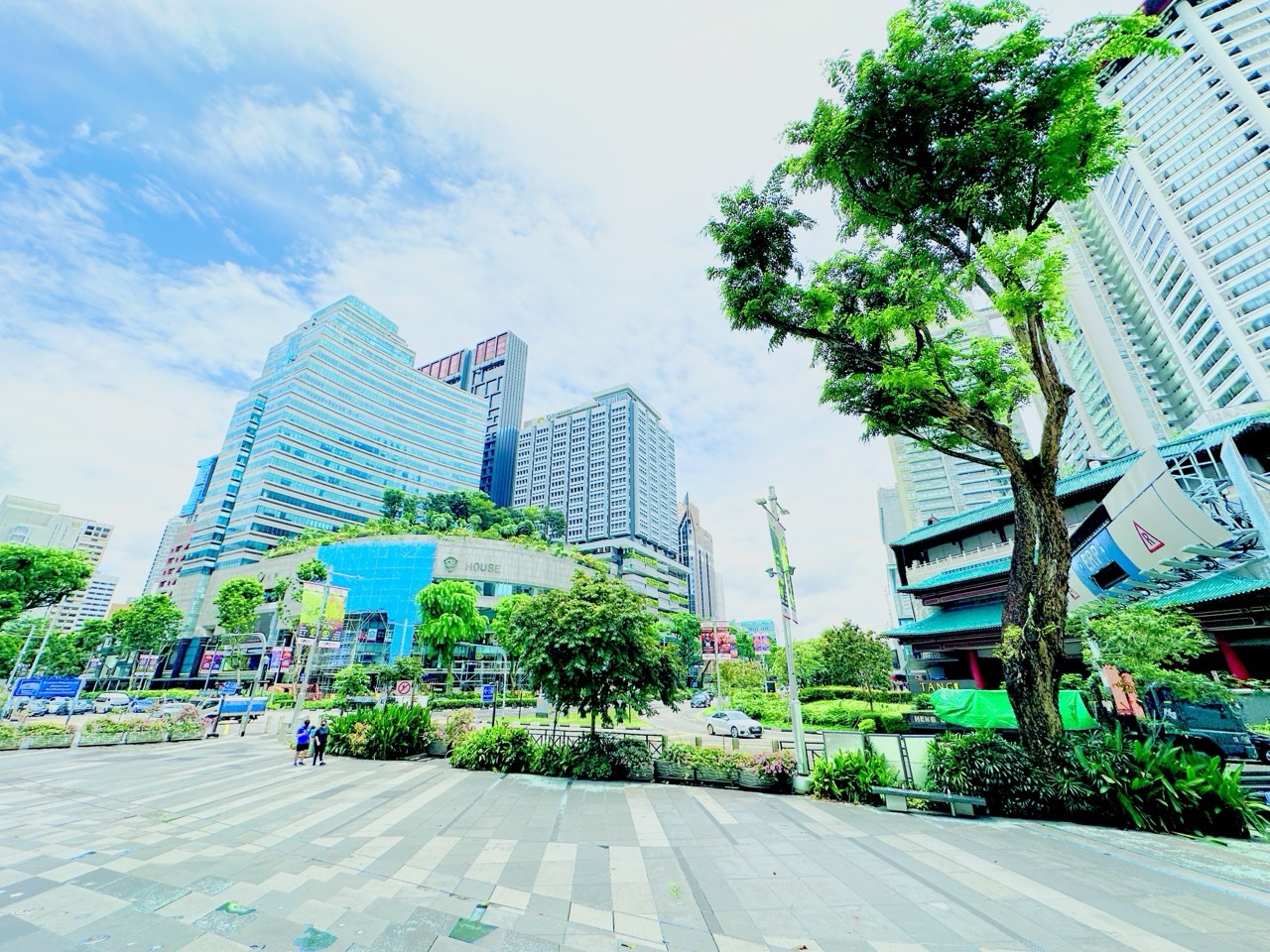 Shaw House and TANGS along Orchard Road in Singapore.