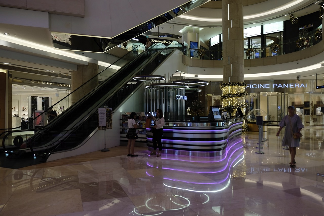 Concierge desk inside ION Orchard in Singapore.