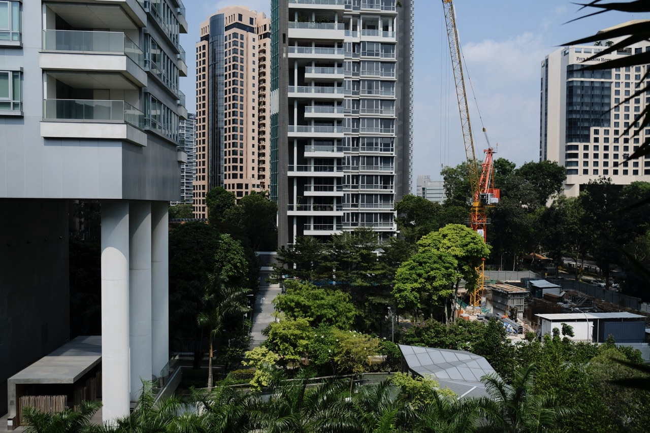 High-rise condominium in the Orchard Road area of Singapore.
