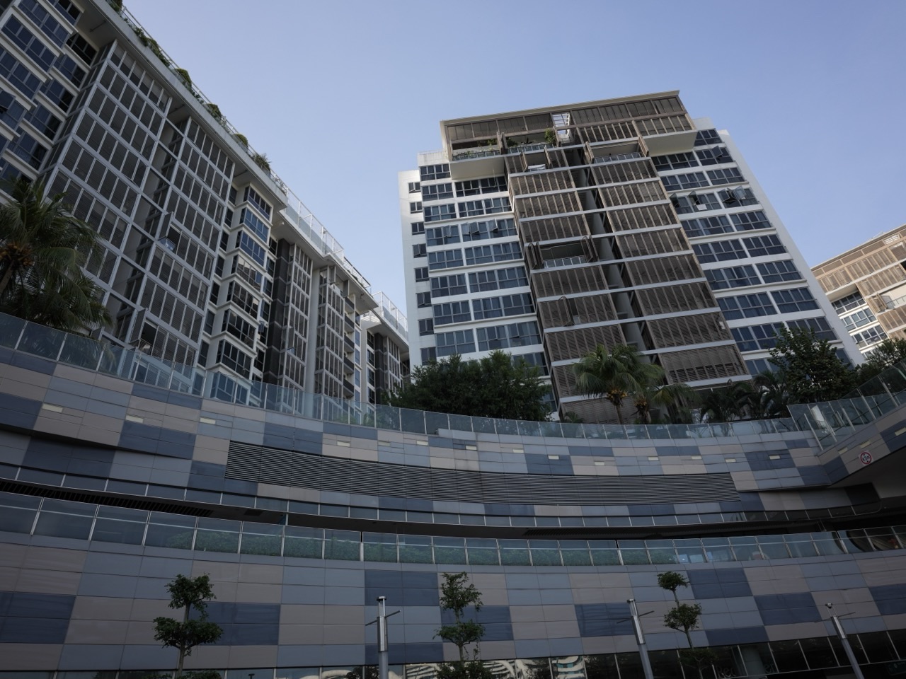 Facade of Watertown in Punggol