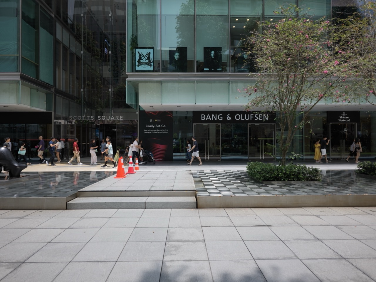 Shopping streetscape around Scotts Road and Orchard Road in Singapore