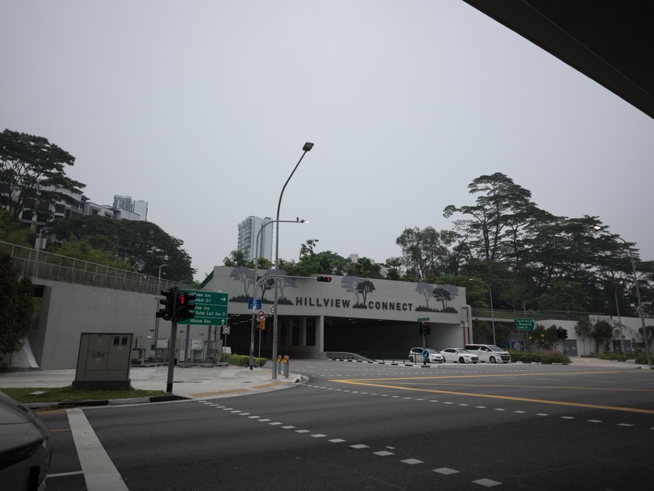 Hillview Connect road link beneath the Rail Corridor in the Hillview and Dairy Farm area of Singapore.
