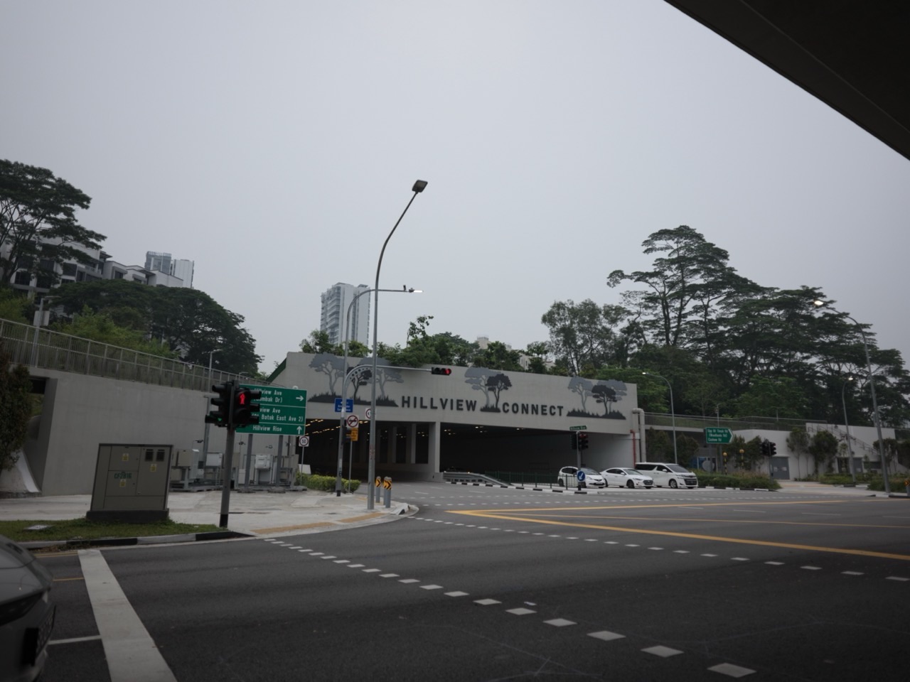 Hillview Connect passing beneath the Rail Corridor in the Hillview and Dairy Farm area of Singapore.