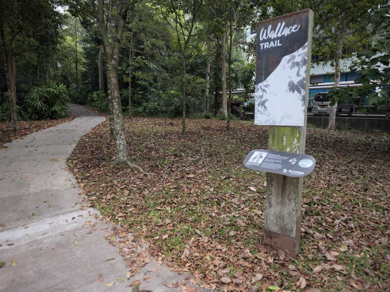 Wallace Trail through Dairy Farm Nature Park in Singapore.