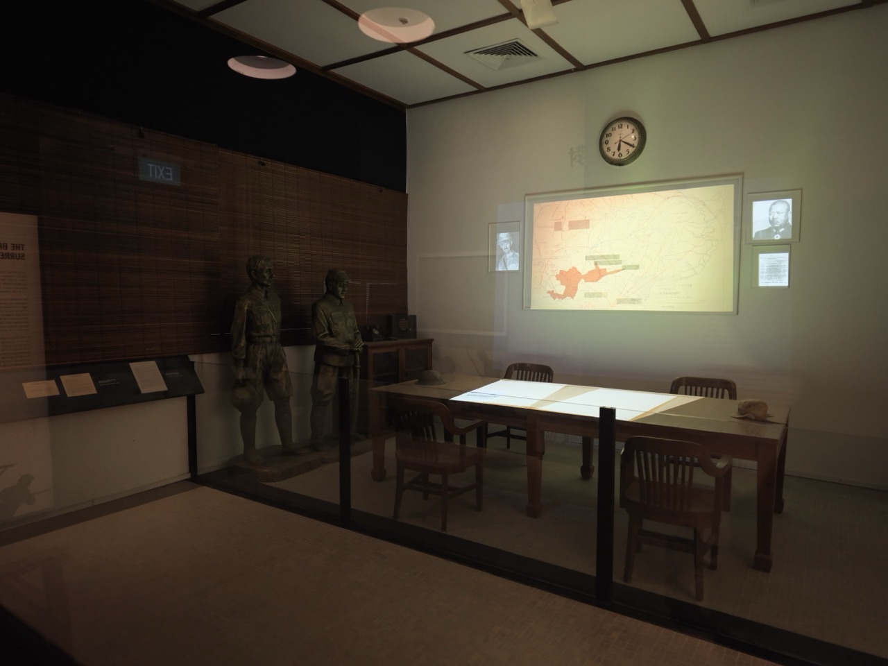 Detail inside the Surrender Room at the Former Ford Factory in Singapore.