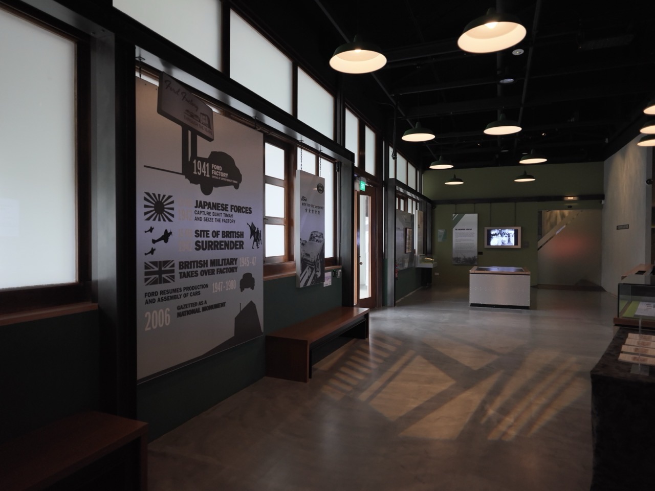 Entrance to the permanent World War II exhibition at the Former Ford Factory in Singapore.