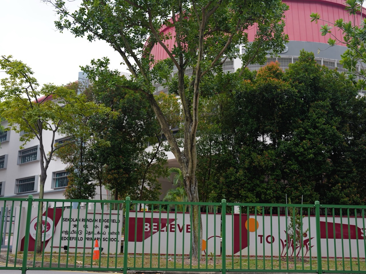 Exterior view of Edgefield Primary School in Punggol, Singapore.